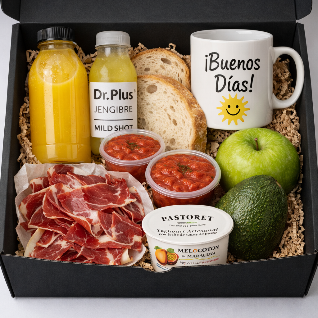 Desayuno saludable con jamón