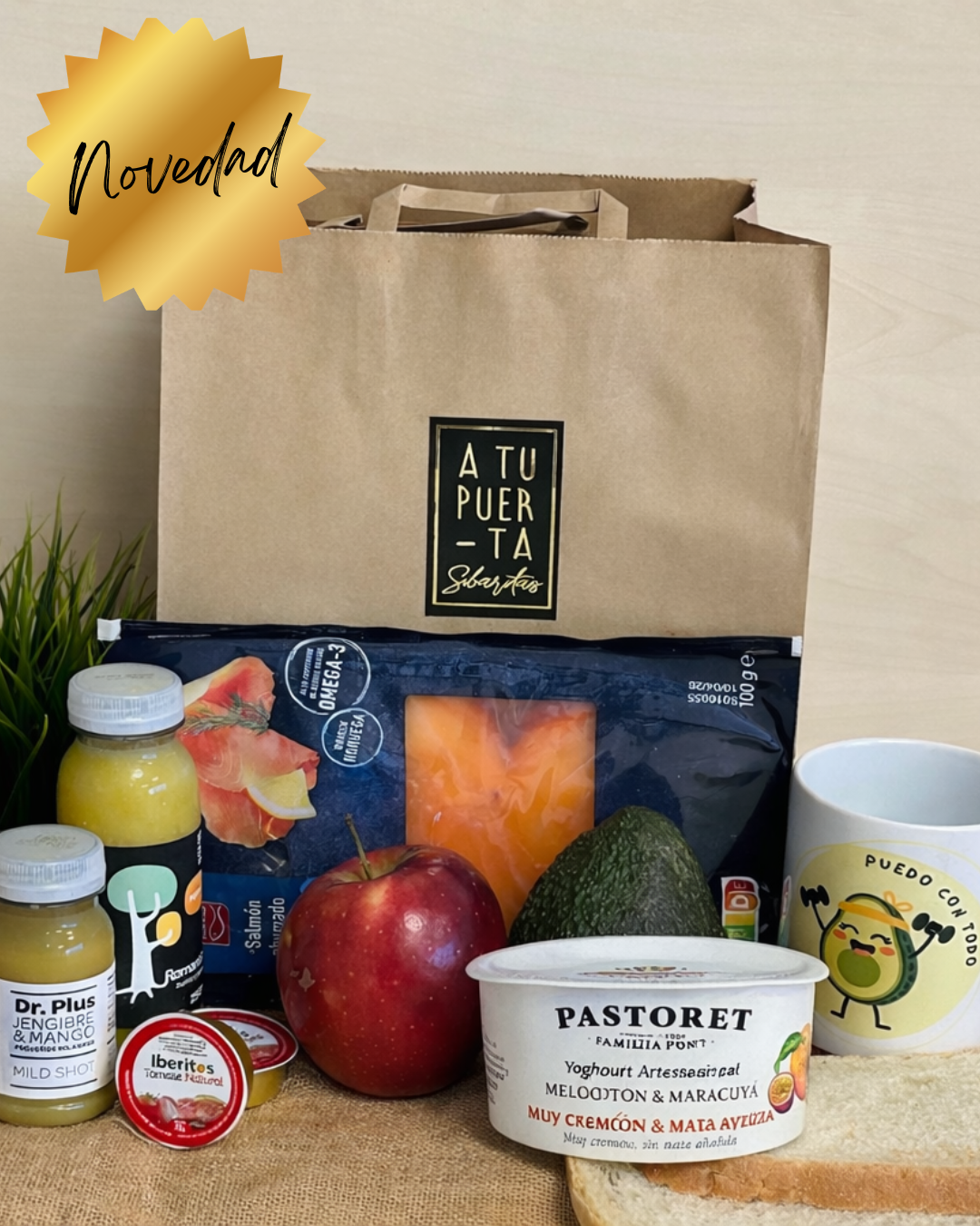 Desayuno saludable con salmón